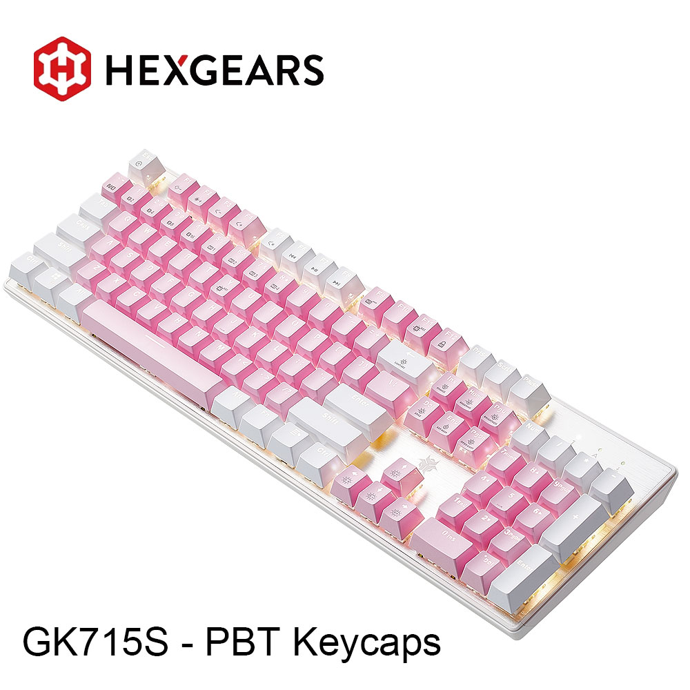 Pc Gaming Pink - Механическая клавиатура HEXGEARS GK715S, 104 клавиши,