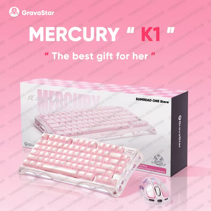 Pc Gaming Pink - Беспроводная игровая механическая клавиатура Grava Star
