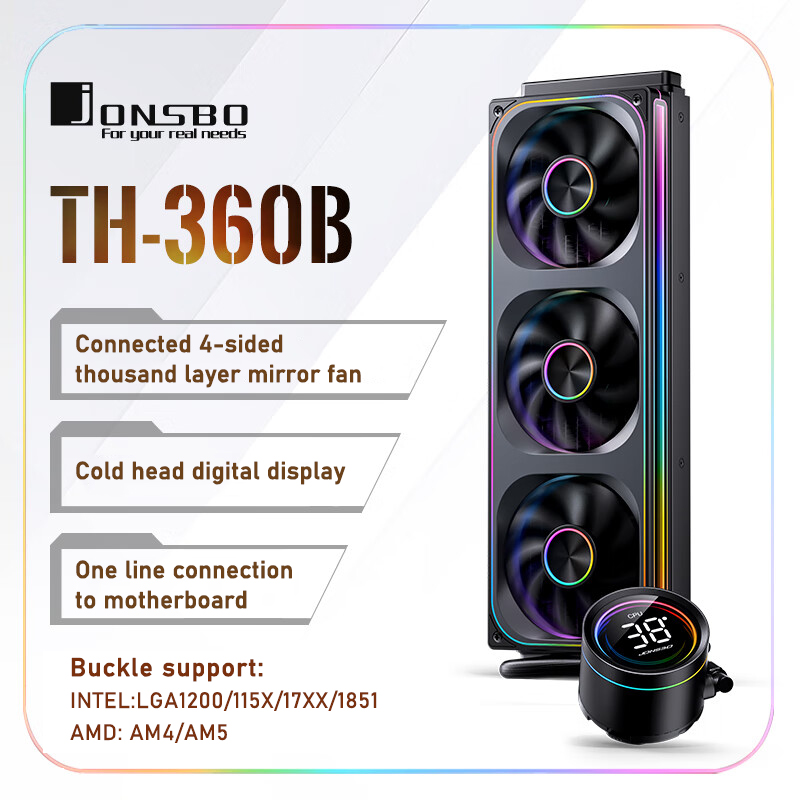 Pc Water Cooling - Jonsbo TH-360 AIO ЦП Жидкостное охлаждение