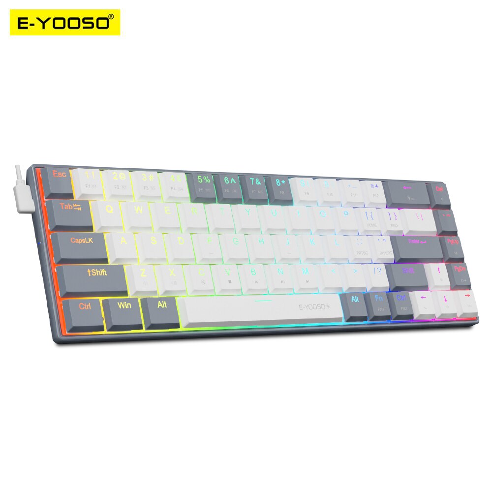 E-YOOSO A68 RGB Mini Slim USB  – обзор и цена Pc Gaming Pink