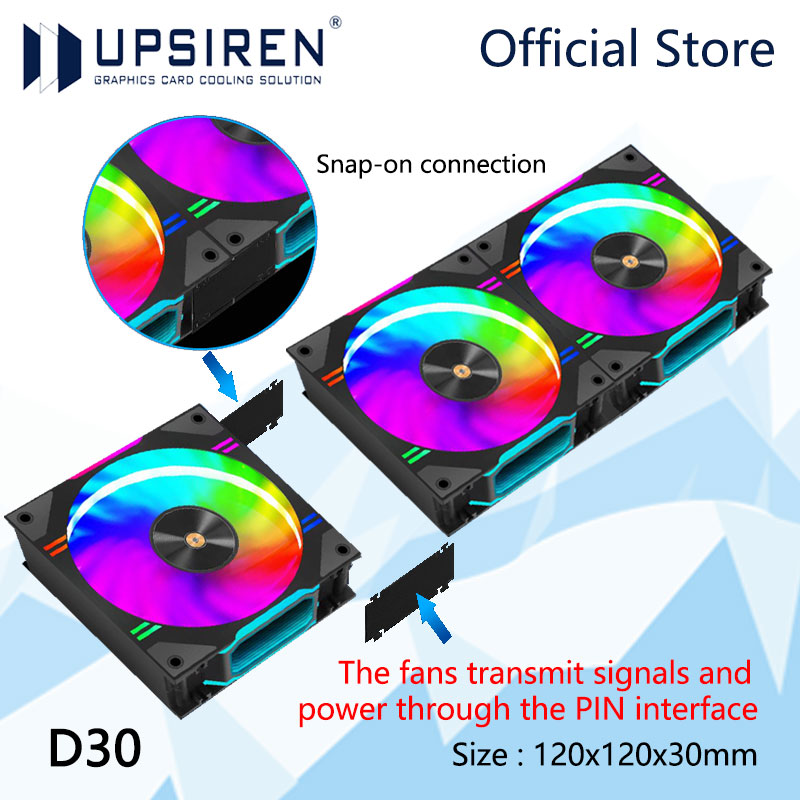 UPSIREN D30 120X120X30 мм Вент – обзор и цена Pc Water Cooling